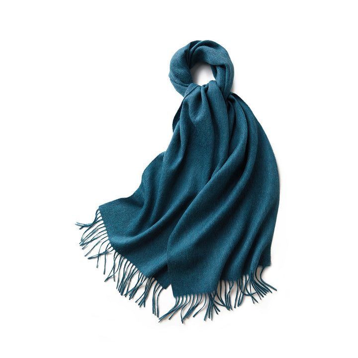 Ladies Classic Cashmere Travel Wrap with Tassels