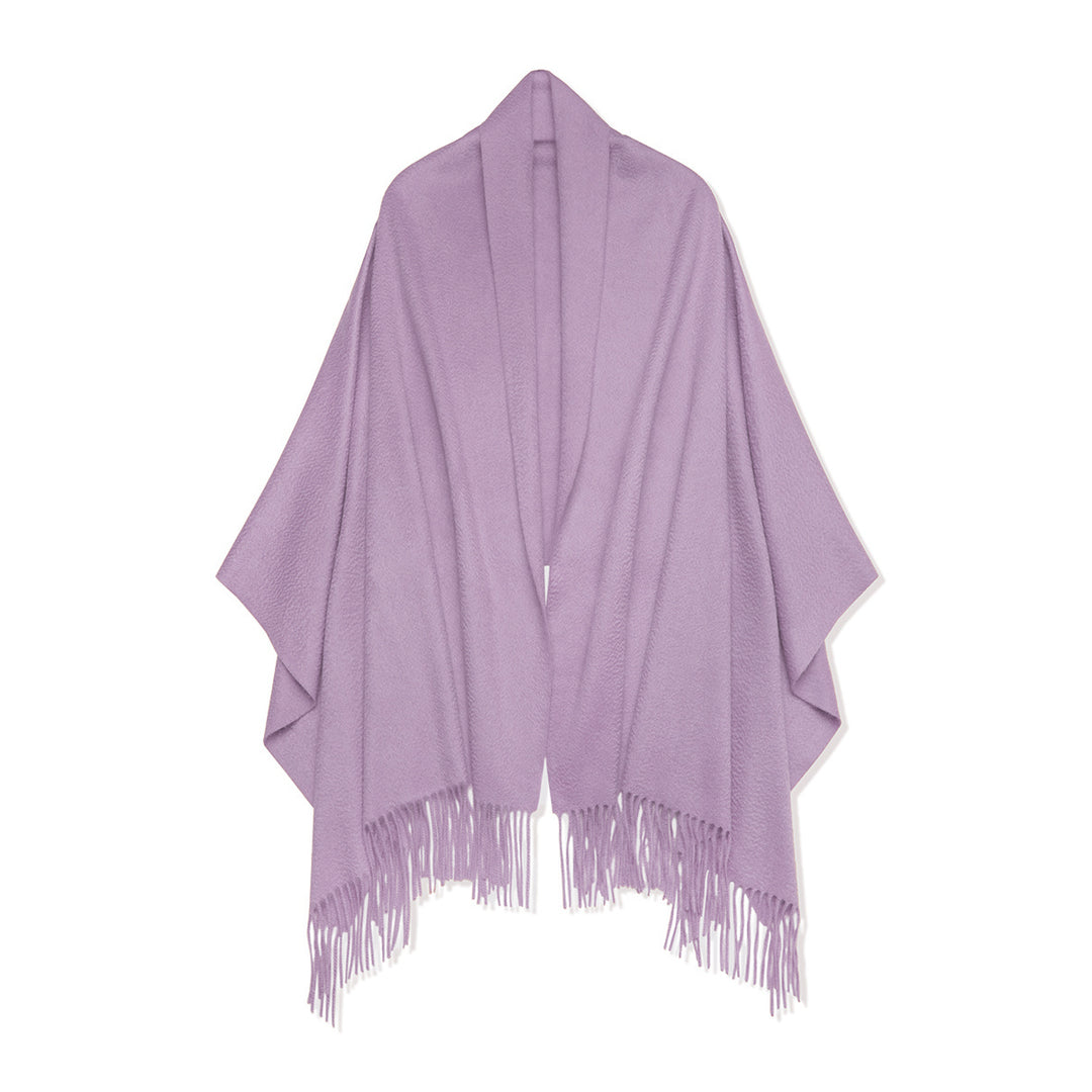 Ladies Classic Cashmere Travel Wrap with Tassels