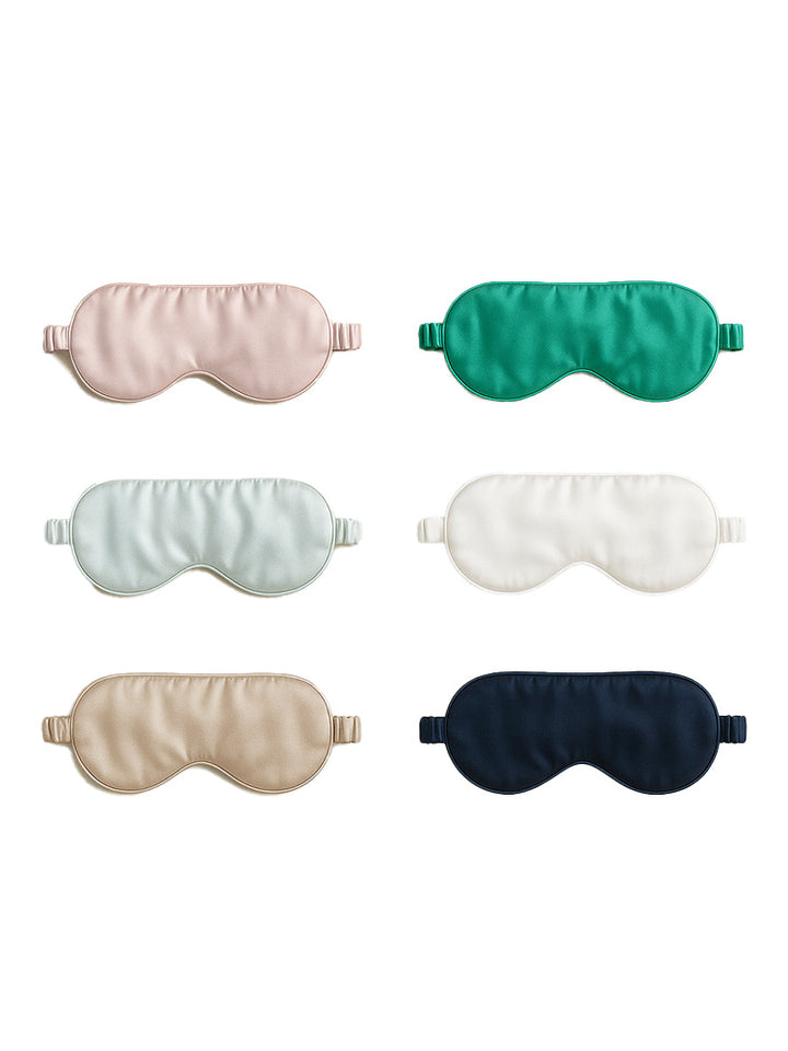 19 Momme 100% Pure Silk Sleep Mask Filled with Ultra-Soft Long Strand Silk Floss