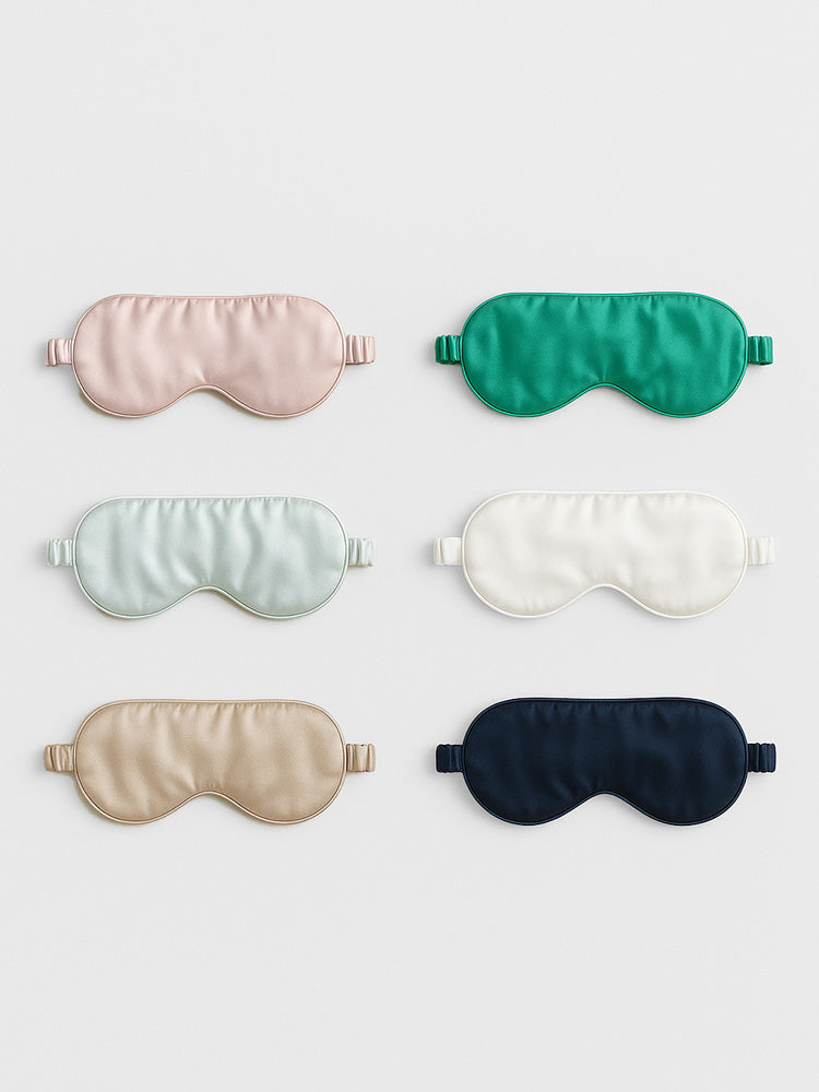 19 Momme 100% Pure Silk Sleep Mask Filled with Ultra-Soft Long Strand Silk Floss