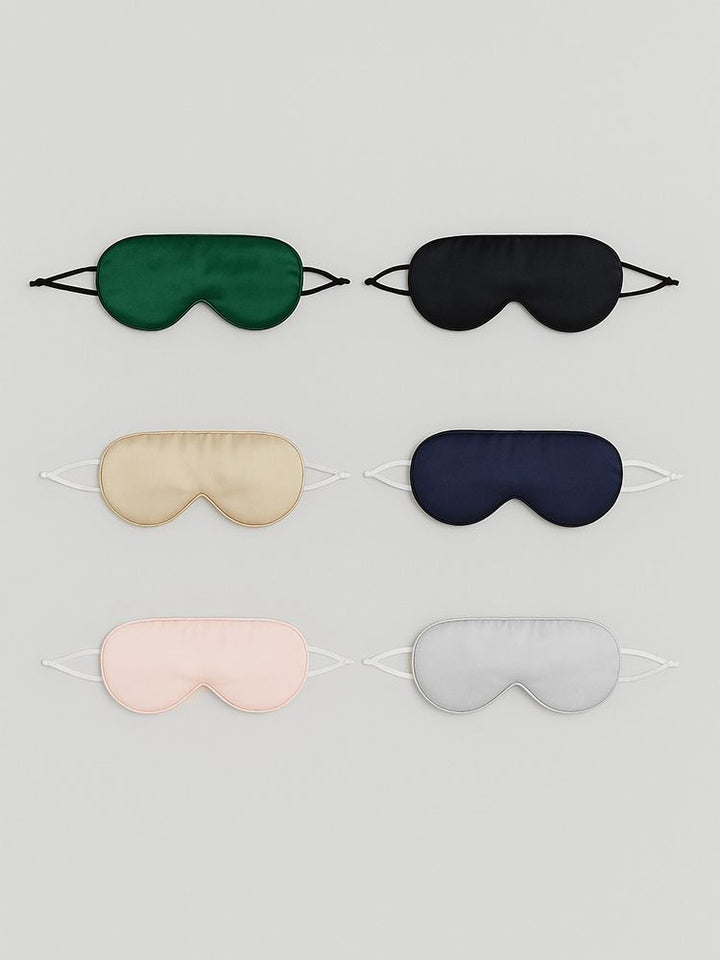 19 Momme 100% Pure Silk Sleep Mask with Adjustable Ear Loops for Travel