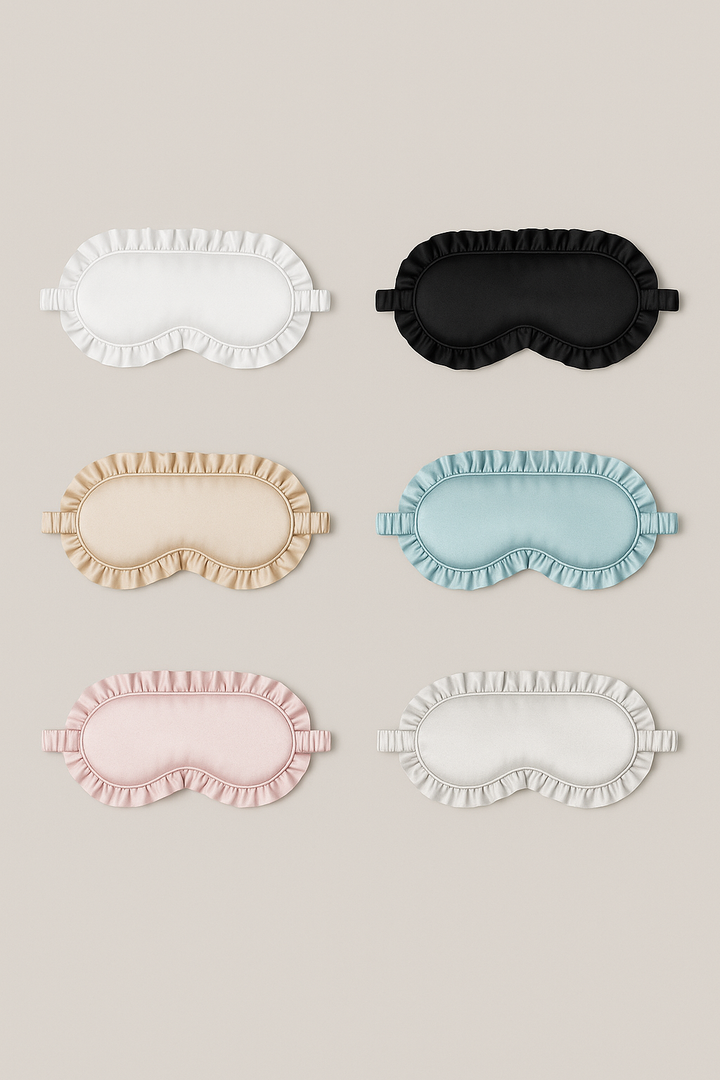 19 Momme 100% Mulberry Silk Ruffled Sleep Mask