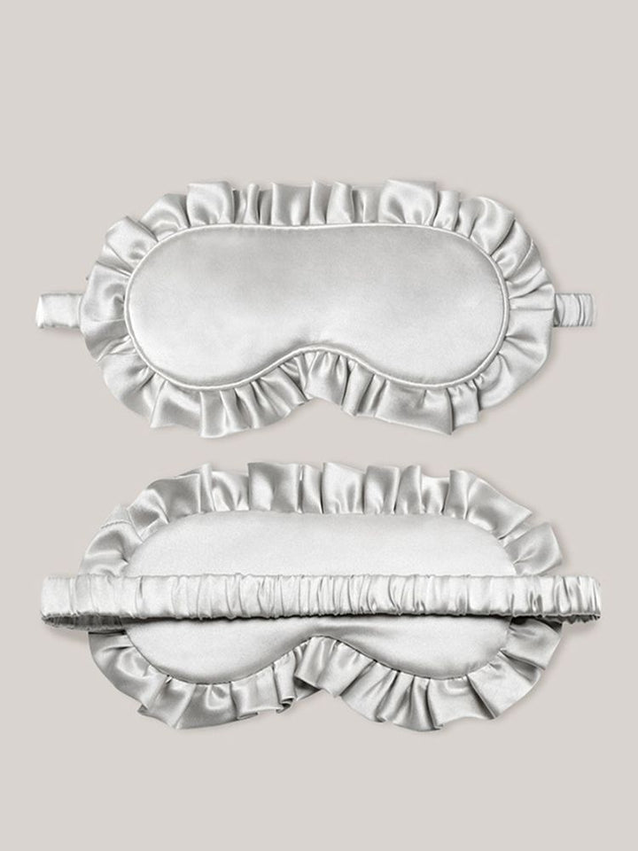 19 Momme 100% Mulberry Silk Ruffled Sleep Mask
