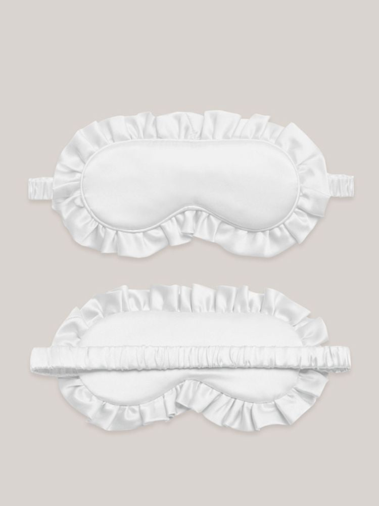 19 Momme 100% Mulberry Silk Ruffled Sleep Mask