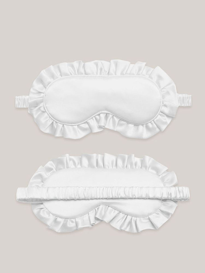 19 Momme 100% Mulberry Silk Ruffled Sleep Mask