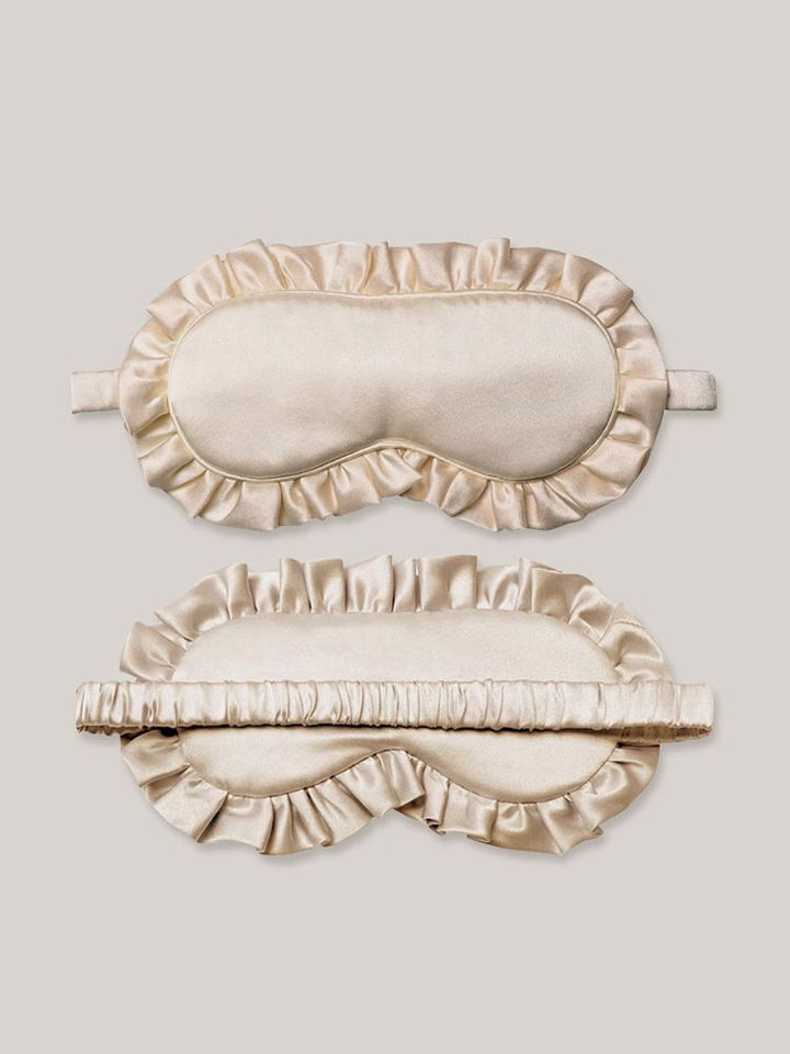 19 Momme 100% Mulberry Silk Ruffled Sleep Mask