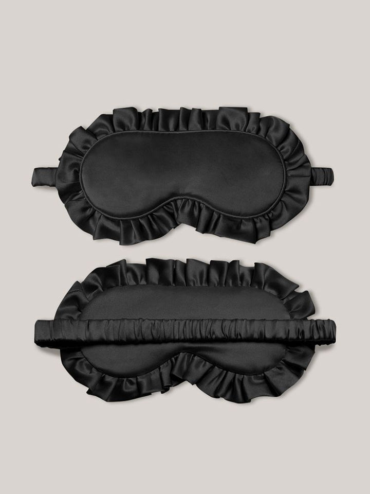 19 Momme 100% Mulberry Silk Ruffled Sleep Mask