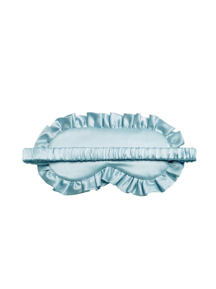 19 Momme 100% Mulberry Silk Ruffled Sleep Mask