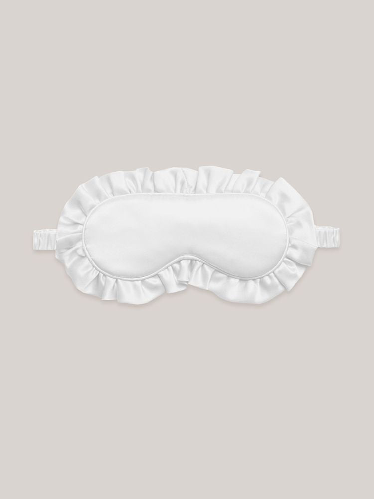 19 Momme 100% Mulberry Silk Ruffled Sleep Mask