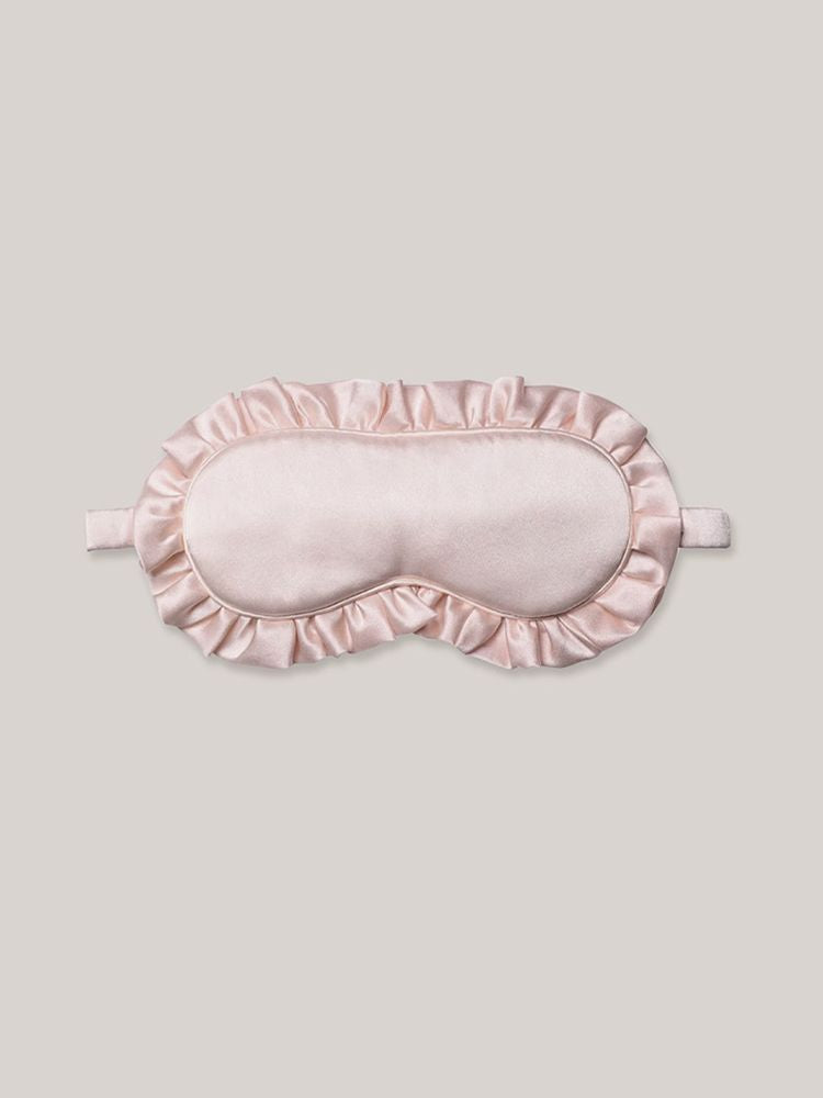 19 Momme 100% Mulberry Silk Ruffled Sleep Mask