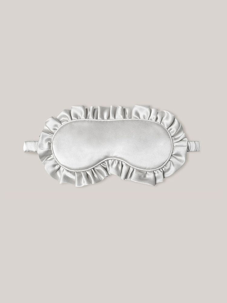 19 Momme 100% Mulberry Silk Ruffled Sleep Mask