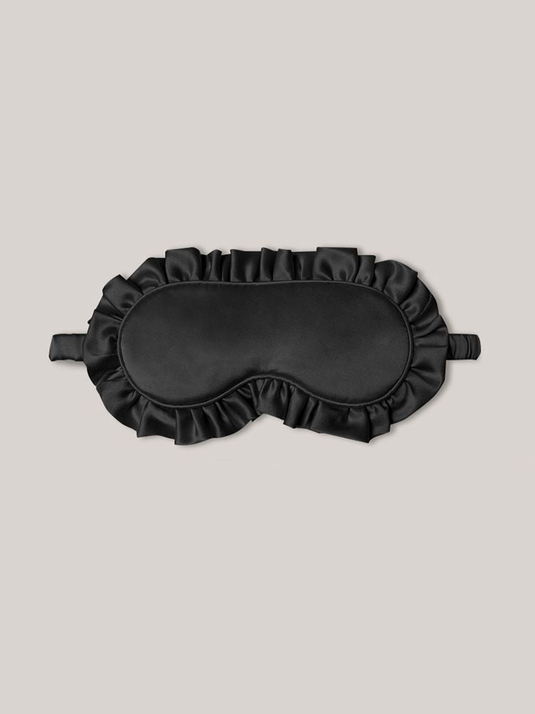 19 Momme 100% Mulberry Silk Ruffled Sleep Mask