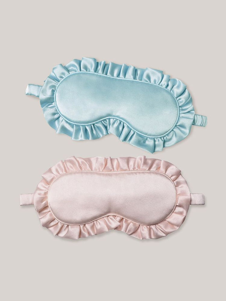 19 Momme 100% Mulberry Silk Ruffled Sleep Mask
