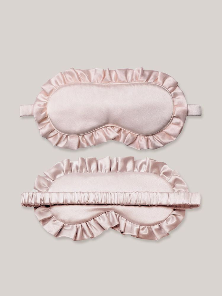 19 Momme 100% Mulberry Silk Ruffled Sleep Mask
