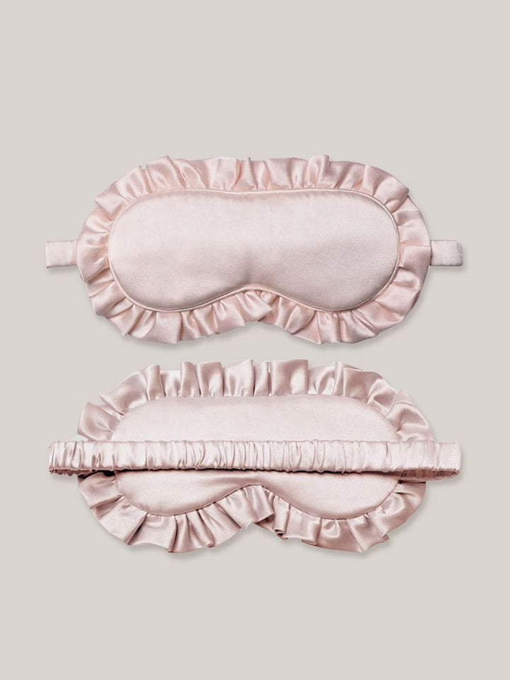 19 Momme 100% Mulberry Silk Ruffled Sleep Mask