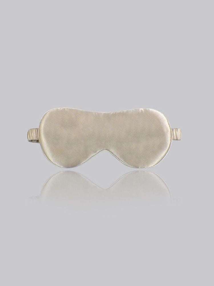 19 Momme 100% Pure Silk Sleep Mask Filled with Ultra-Soft Long Strand Silk Floss