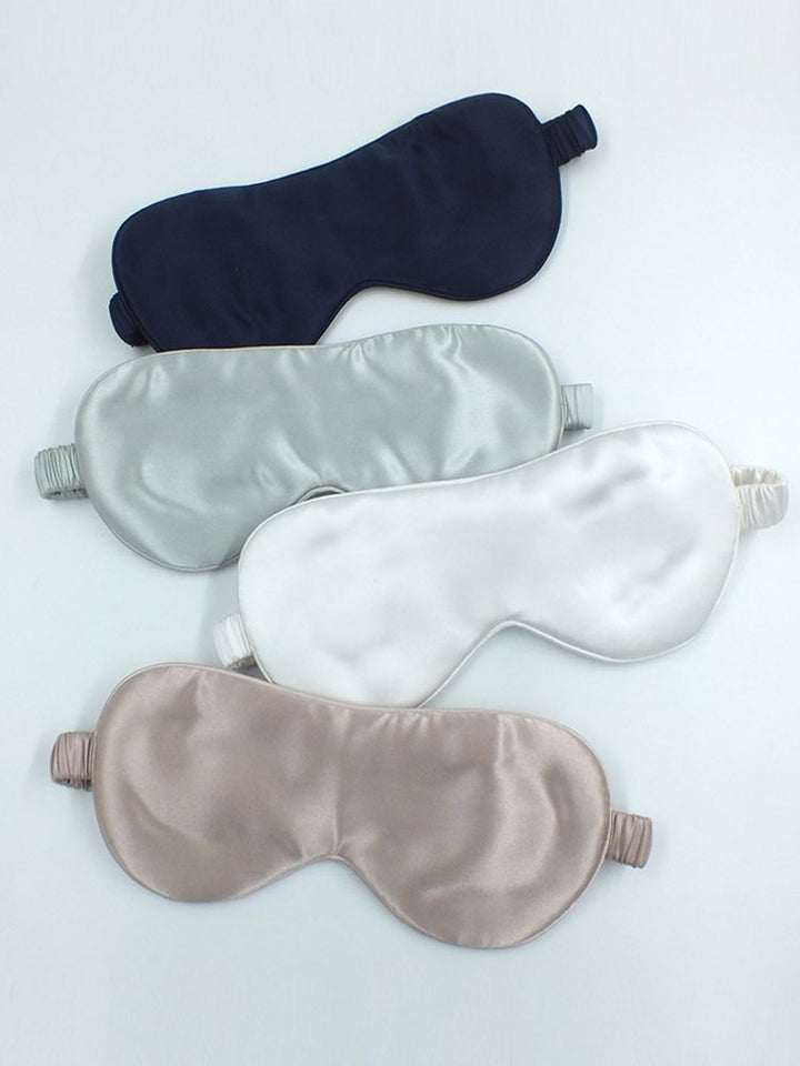 19 Momme 100% Pure Silk Sleep Mask Filled with Ultra-Soft Long Strand Silk Floss