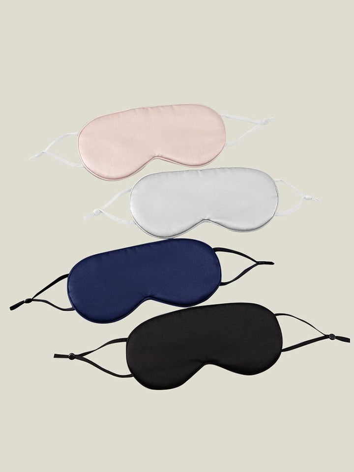19 Momme 100% Pure Silk Sleep Mask with Adjustable Ear Loops for Travel