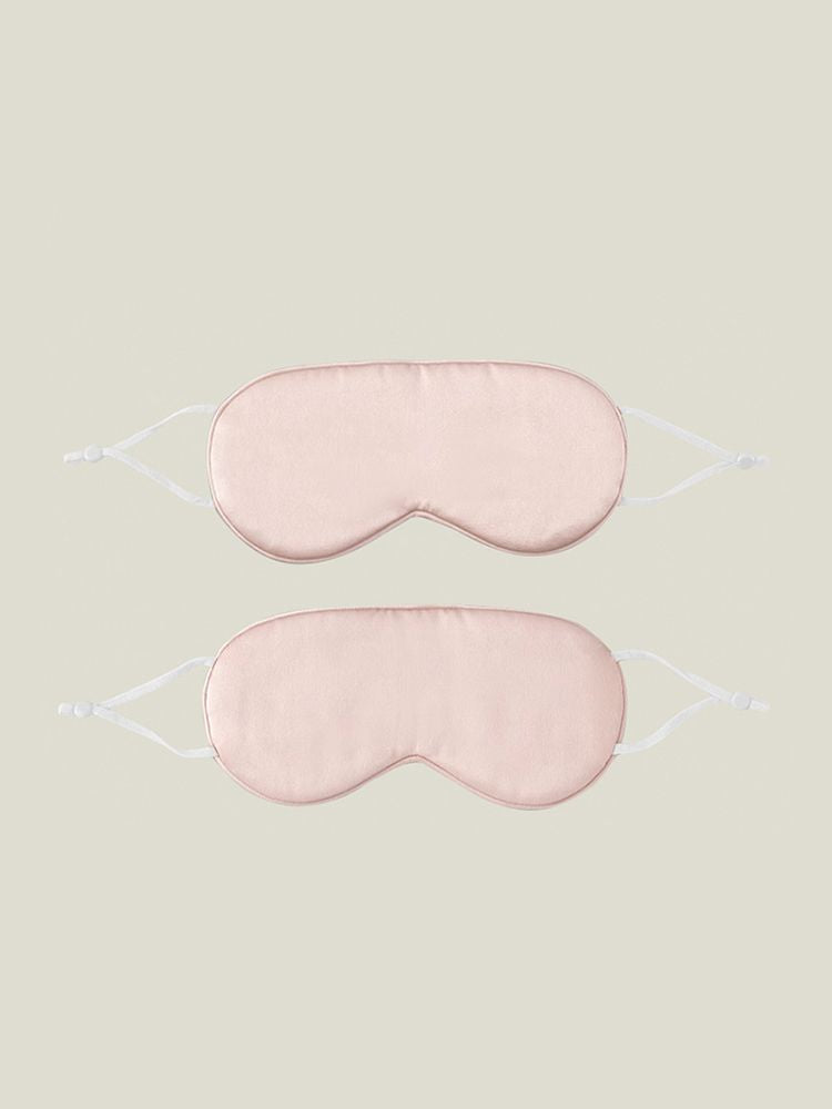 19 Momme 100% Pure Silk Sleep Mask with Adjustable Ear Loops for Travel