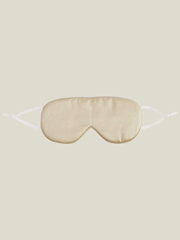 19 Momme 100% Pure Silk Sleep Mask with Adjustable Ear Loops for Travel