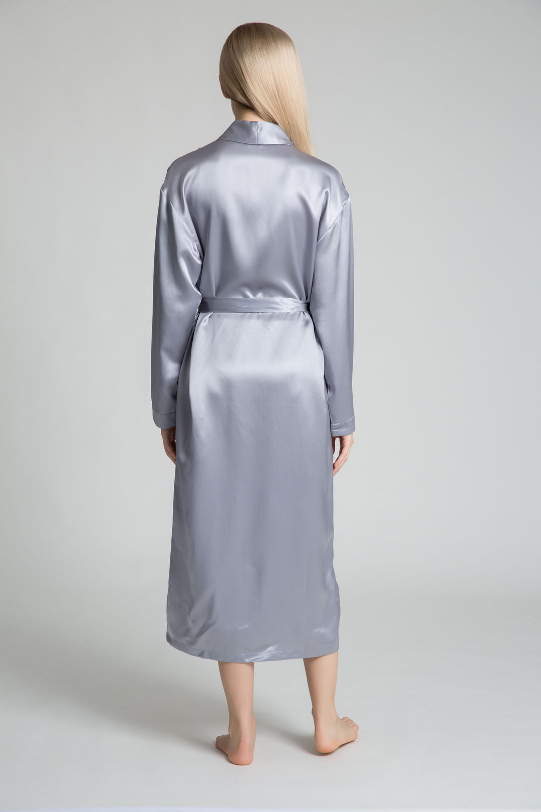 19 Momme Classic Long Silk Robe for Women