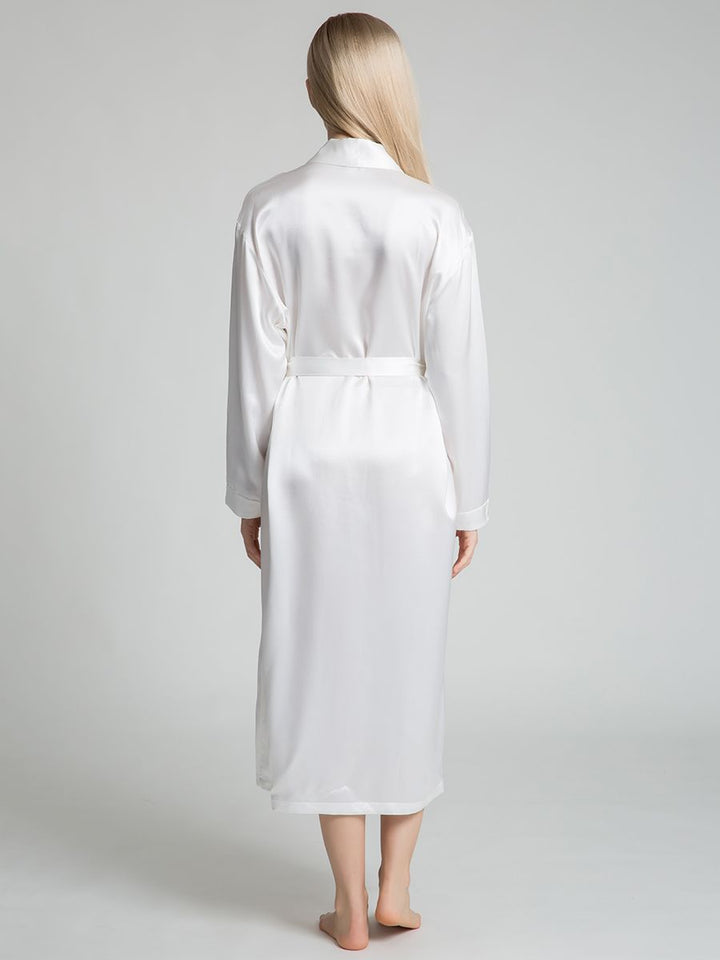 19 Momme Classic Long Silk Robe for Women