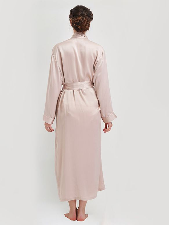 19 Momme Classic Long Silk Robe for Women