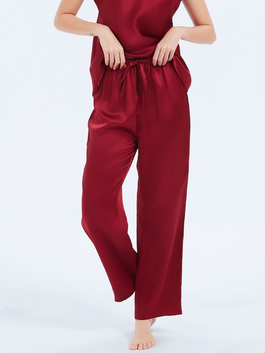 19 Momme Classic Mulberry Silk Camisole and Pants Nightwear Set
