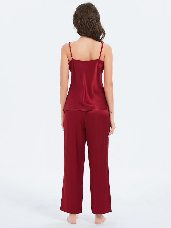 19 Momme Classic Mulberry Silk Camisole and Pants Nightwear Set