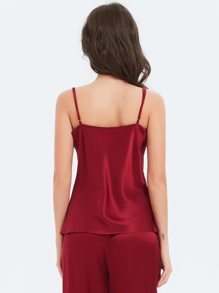 19 Momme Classic Mulberry Silk Camisole and Pants Nightwear Set