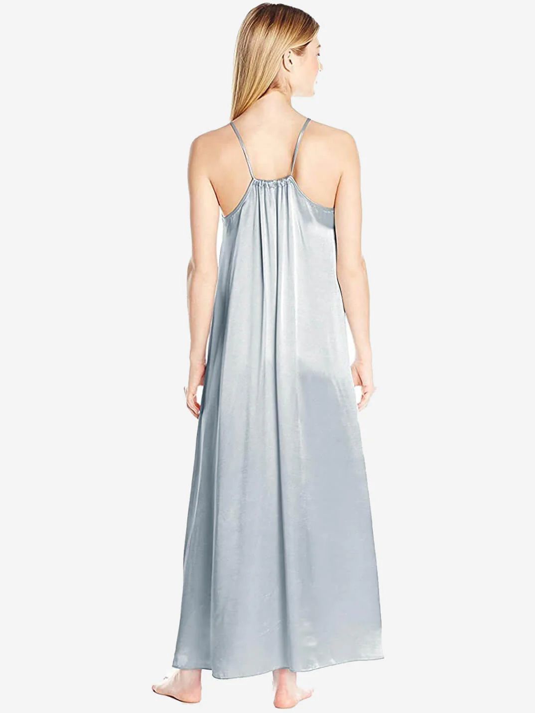 19 Momme Racerback Floor-length Silk Slip Nightgown