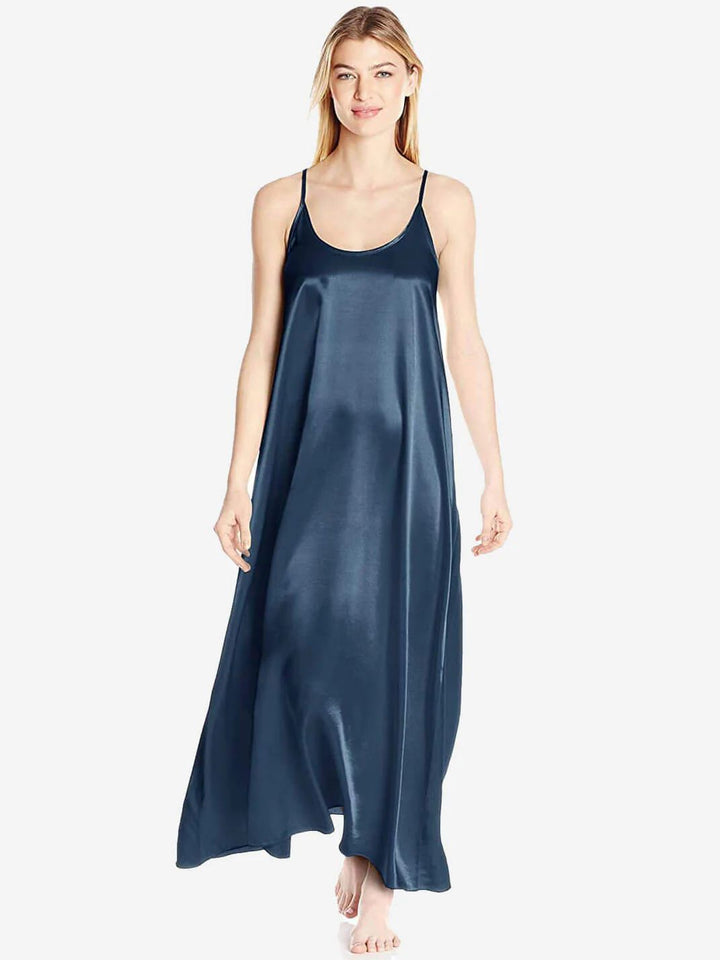 19 Momme Racerback Floor-length Silk Slip Nightgown