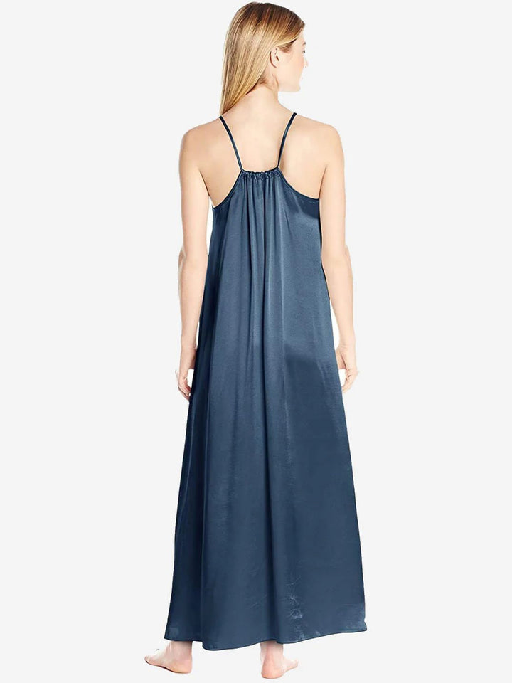 19 Momme Racerback Floor-length Silk Slip Nightgown