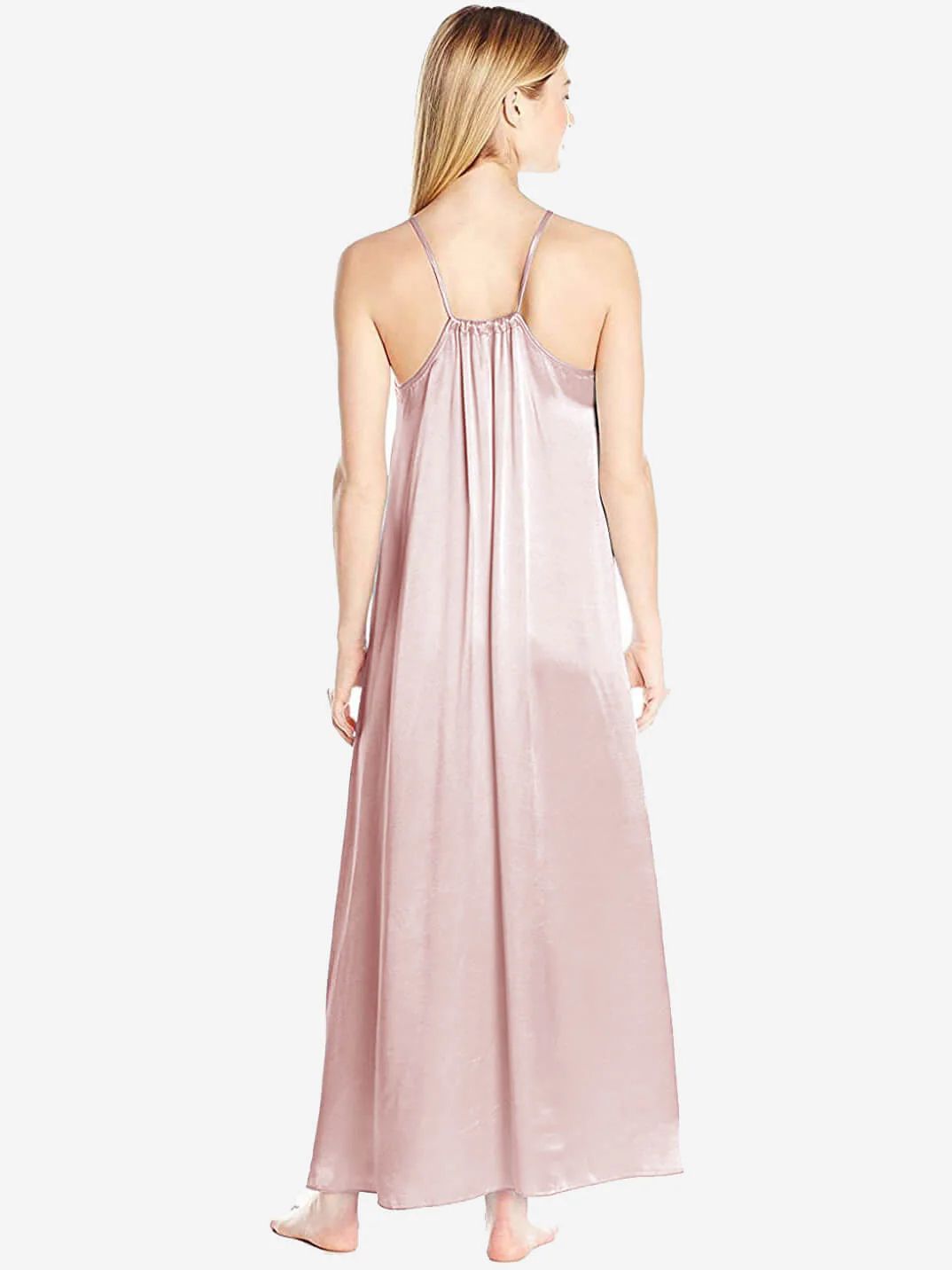 19 Momme Racerback Floor-length Silk Slip Nightgown