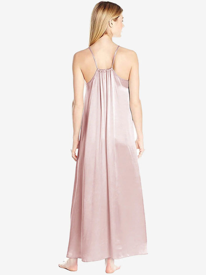 19 Momme Racerback Floor-length Silk Slip Nightgown
