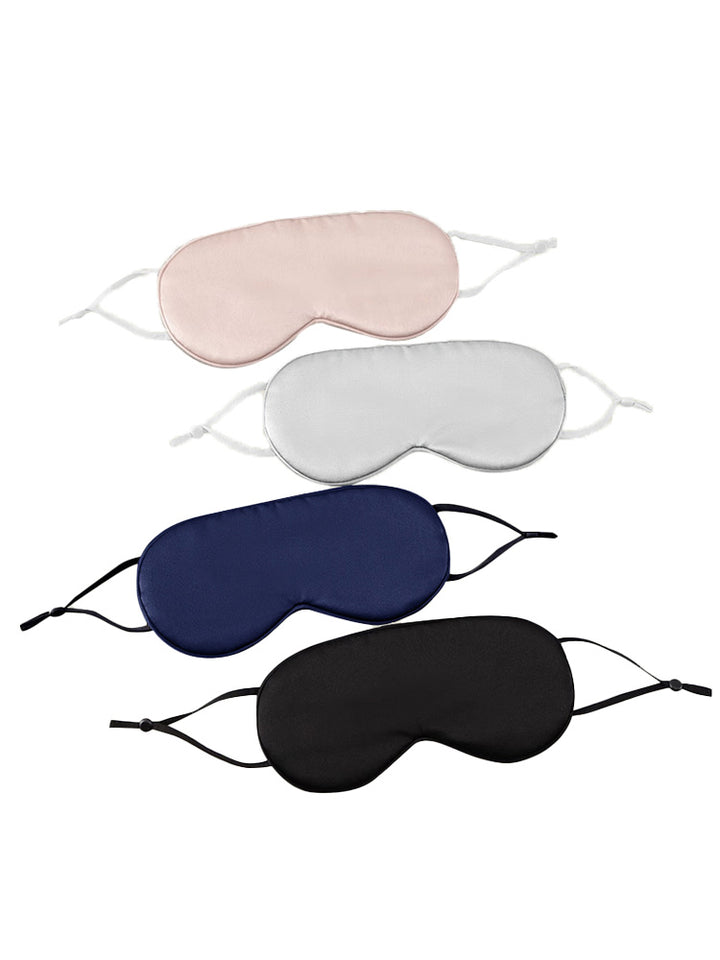 19 Momme 100% Pure Silk Sleep Mask with Adjustable Ear Loops for Travel