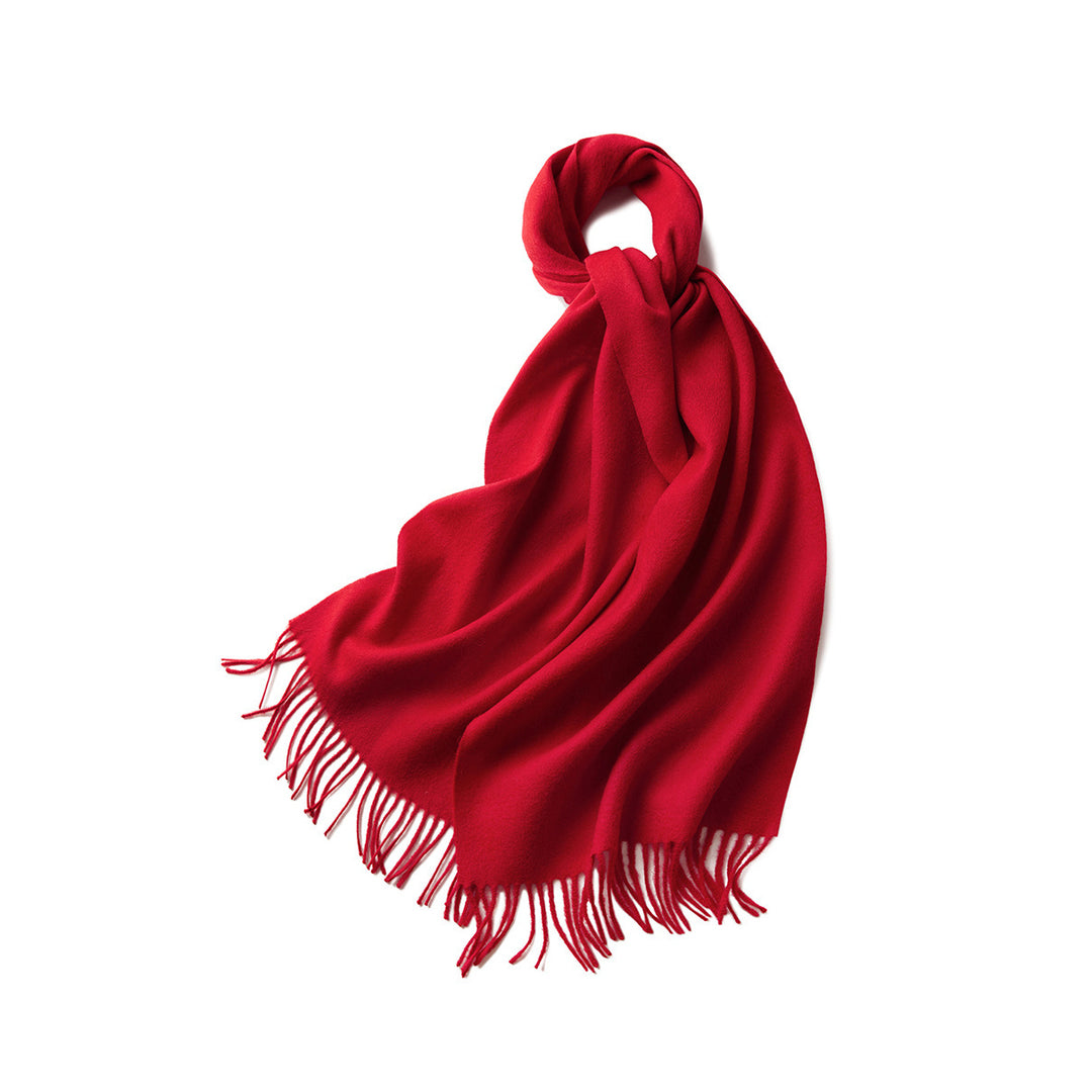 Ladies Classic Cashmere Travel Wrap with Tassels