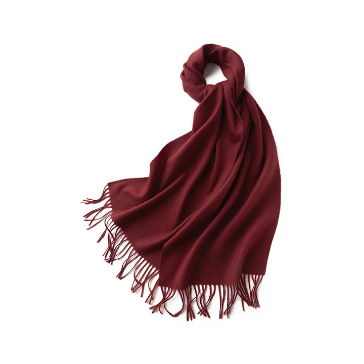 Ladies Classic Cashmere Travel Wrap with Tassels