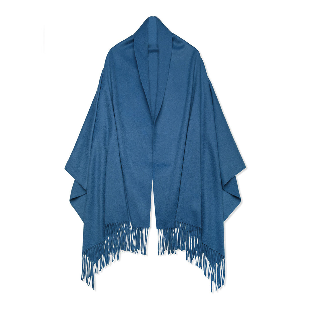 Ladies Classic Cashmere Travel Wrap with Tassels