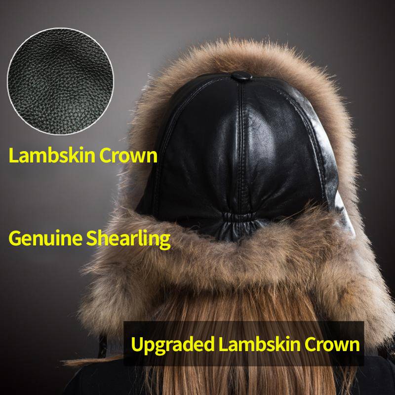 Real Fox Fur Trapper Hats for Women Winter Outdoor Cold Weather Fluffy Fuzzy Furry Genuine Fur Hats