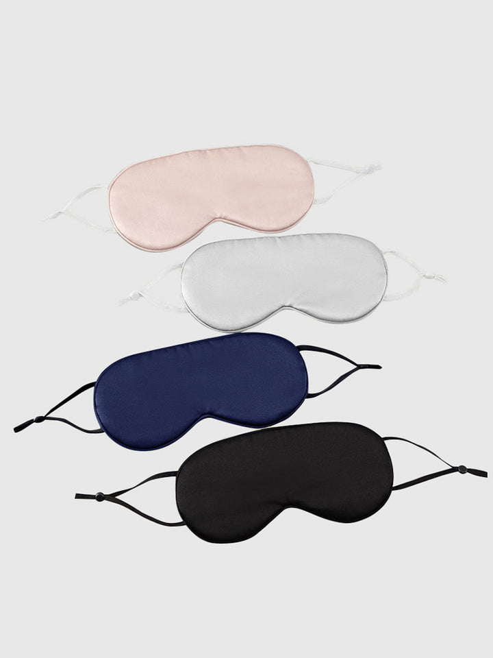 19 Momme 100% Pure Silk Sleep Mask with Adjustable Ear Loops for Travel