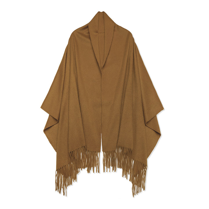 Ladies Classic Cashmere Travel Wrap with Tassels