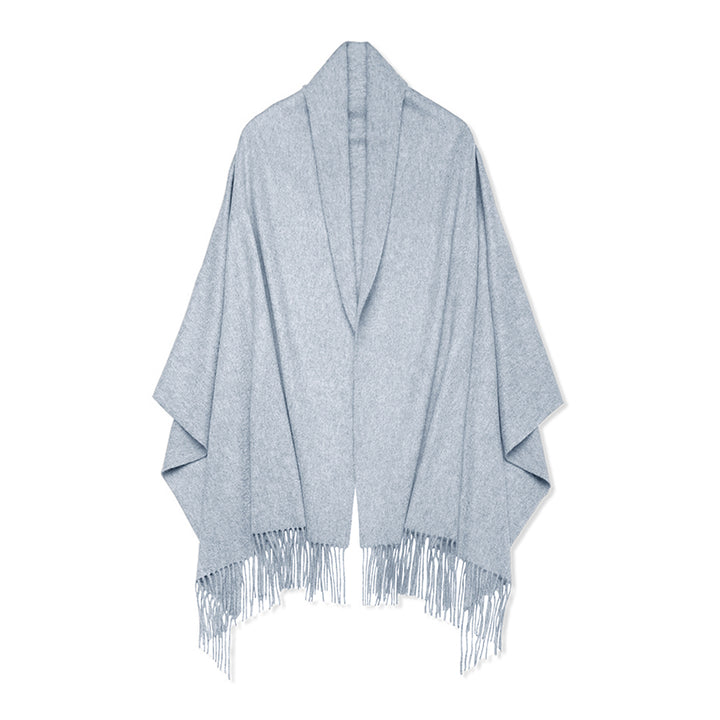 Ladies Classic Cashmere Travel Wrap with Tassels