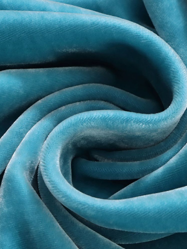 Peacock Blue Cap Sleeve Silk Velvet Wrap Shirt Sleeveless Silk Top