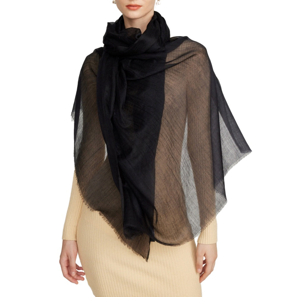 Featherweight Pure Cashmere Shawl Scarf for Women