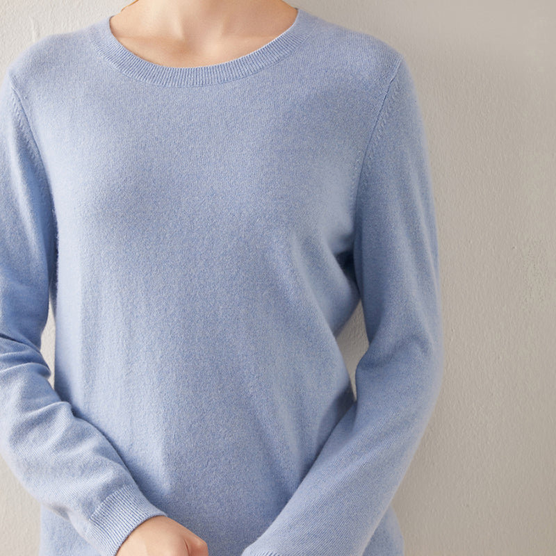 Basic Crewneck Cashmere Sweater CS002