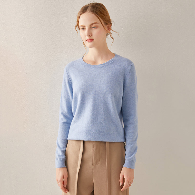 Basic Crewneck Cashmere Sweater CS002