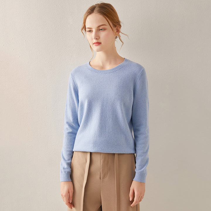 Basic Crewneck Cashmere Sweater CS002