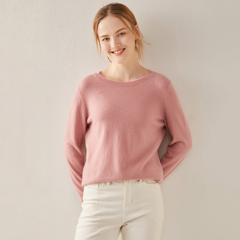 Basic Crewneck Cashmere Sweater CS002