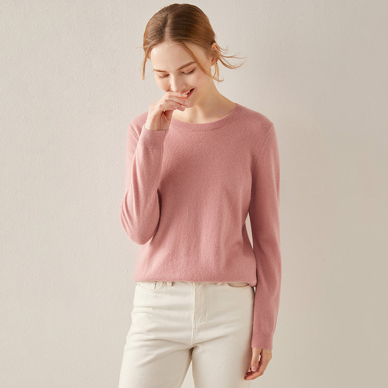 Basic Crewneck Cashmere Sweater CS002